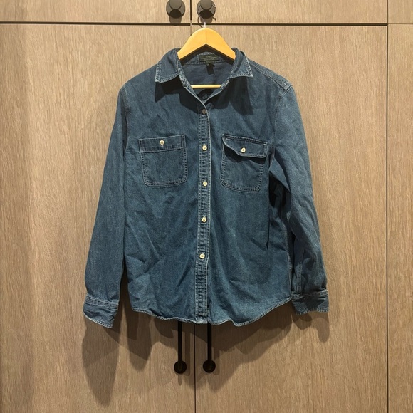 Upcycled Ralph Lauren Denim Shirt – Size Large - Picture 2 of 4